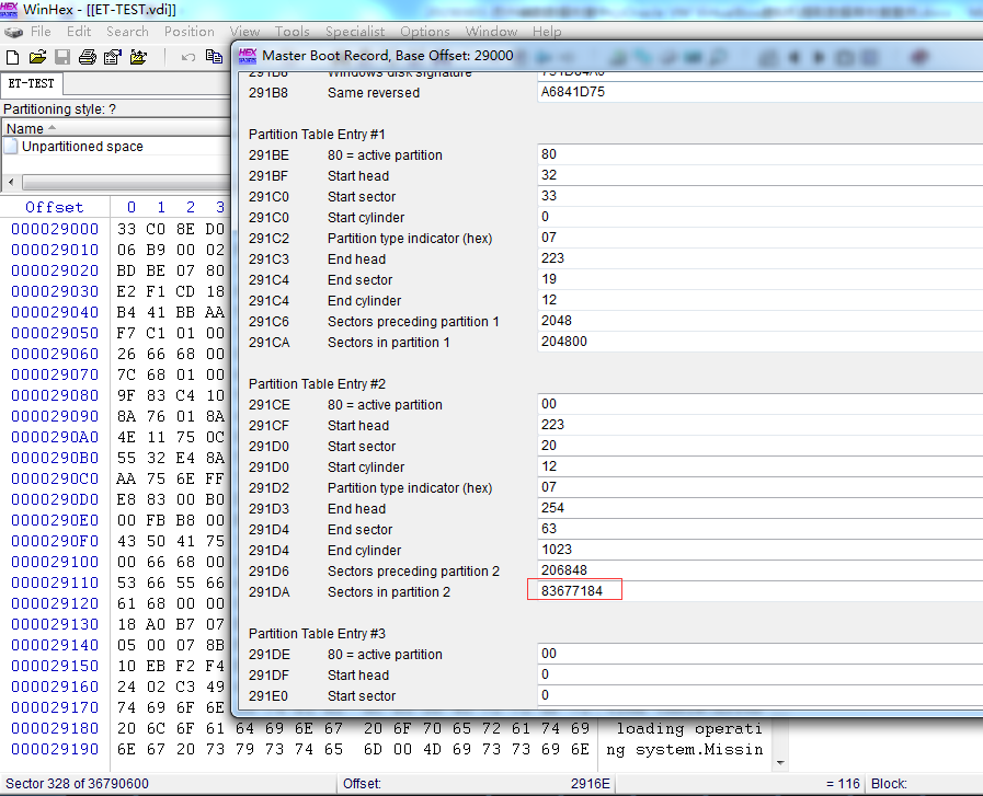 Oracle VM VirtualBox虚拟机MBR扇区